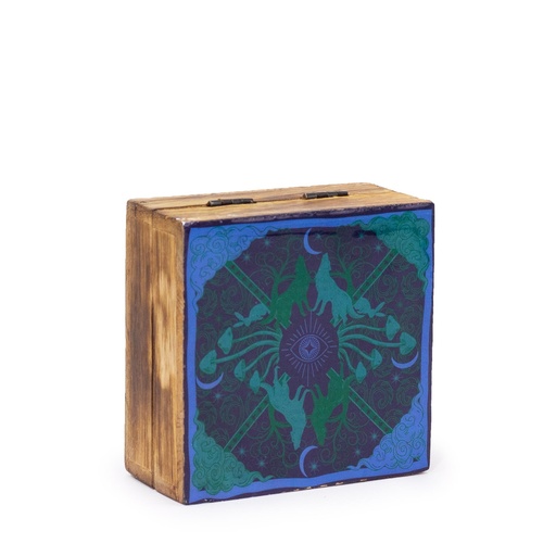 [HHENBT-02] Caja cuadrada esmaltada pequeña 10x10x4,2cm - Ojo - HOP HARE