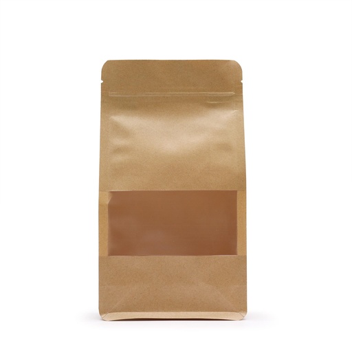 [KWB-08] Bolsas Kraft con Ventana - 12x22cm