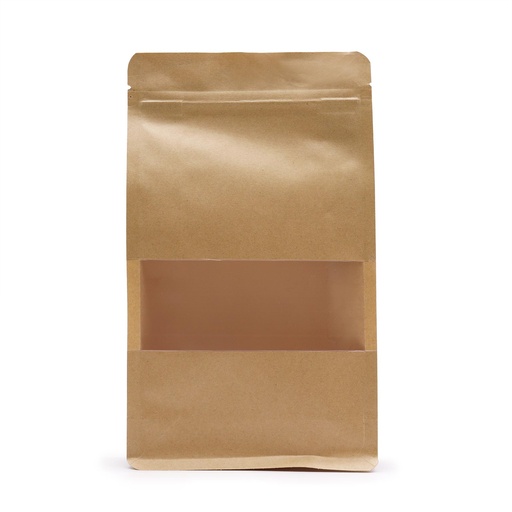 [KWB-09] Bolsas Kraft con Ventana - 14x24cm