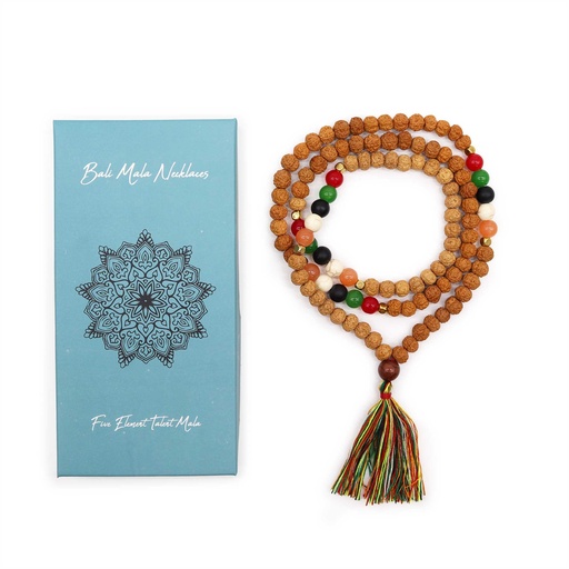 [BMala-02] Collar Bali Mala - Energía de los Cinco Elementos