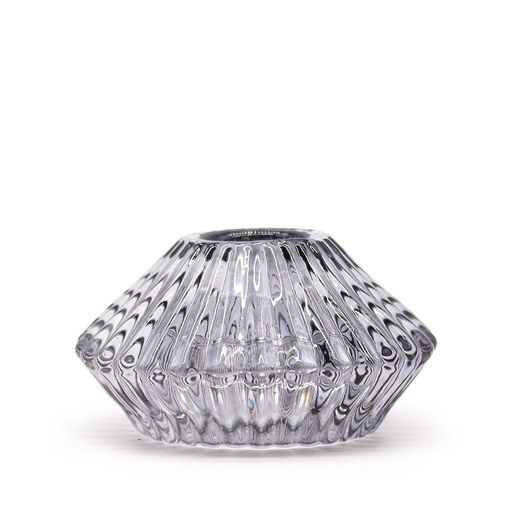 [GCHD-13] Portavelas reversible con diseño de flor para cena / vela de té - Gris medianoche