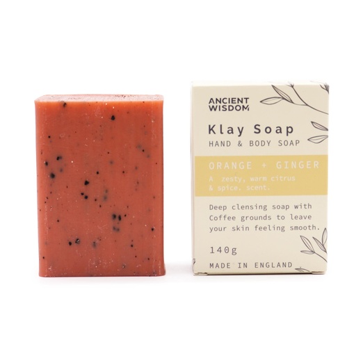 [KSoap-03] Jabón de Arcilla - Naranja & jengibre