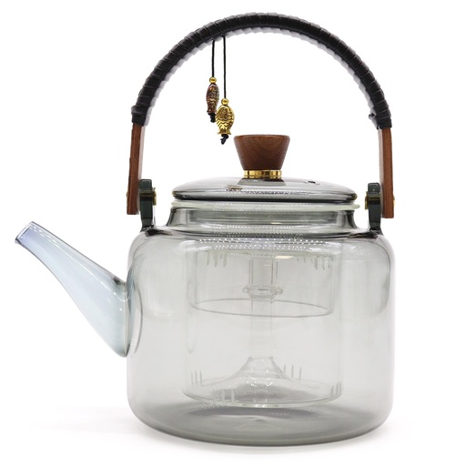 [GTeaP-14] Tetera con Infusor de Vidrio - Con Sistema de Vapor Carbón - 1000ml