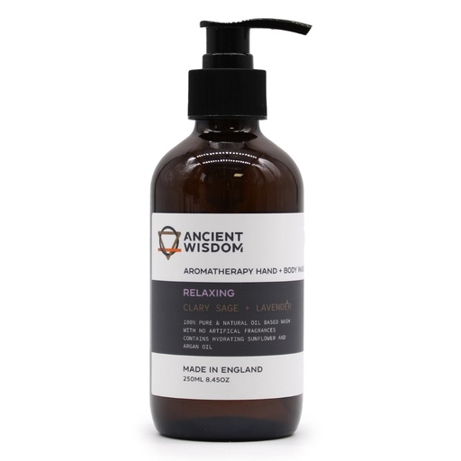 [AHBW-06] Jabón líquido de manos y cuerpo de salvia sclarea y lavanda 250ml