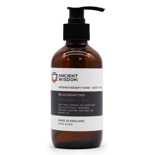 [AHBW-03] Jabón de manos y cuerpo de sándalo y rosa 250ml