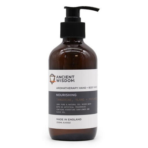 [AHBW-02] Gel Limpiador de Manos y Cuerpo Mandarina, Ylang y Pachulí 250ml