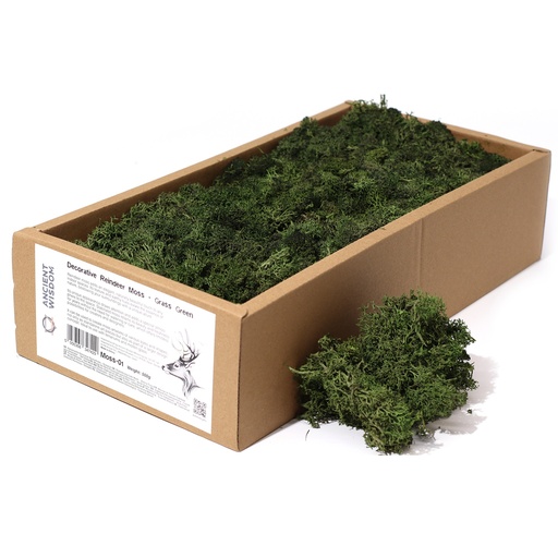 [Moss-01] 1x Musgo decorativo - Verde oscuro - (aprox. 500g)