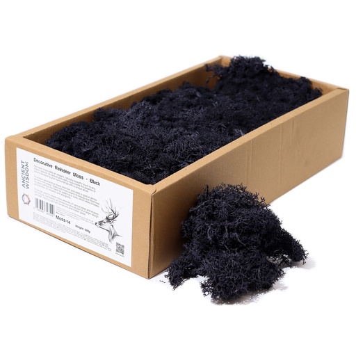 [Moss-14] 1x Musgo decorativo - Negro - (aprox. 500g)