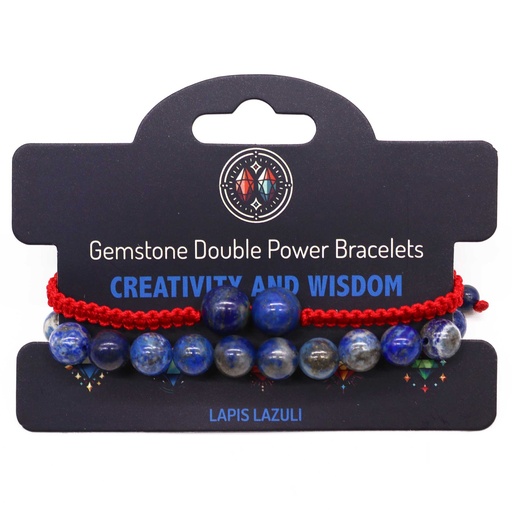 [GDPB-07] Pulseras de Doble Poder de Piedras Preciosas - Sodalita