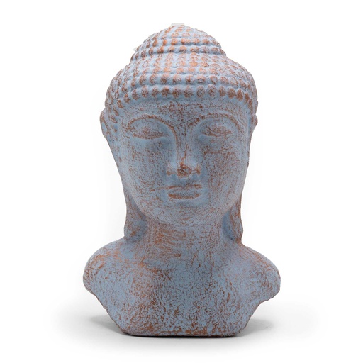 [Bast-06] Cabeza de Buda Tranquilidad - Cobre Azul