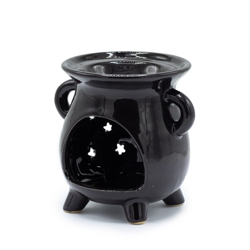 [OB-307] Quemador de Aceite - Luna y Estrellas - Negro