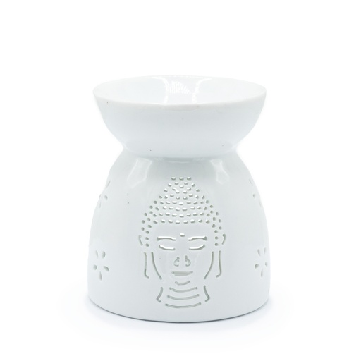 [OB-320] Quemador de Aceite con Recorte de Buda - Blanco