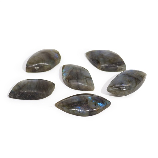 [LBS-01] Piedras de Labradorita de Madagascar - Hoja (aprox 13-20gms 40-50mm)