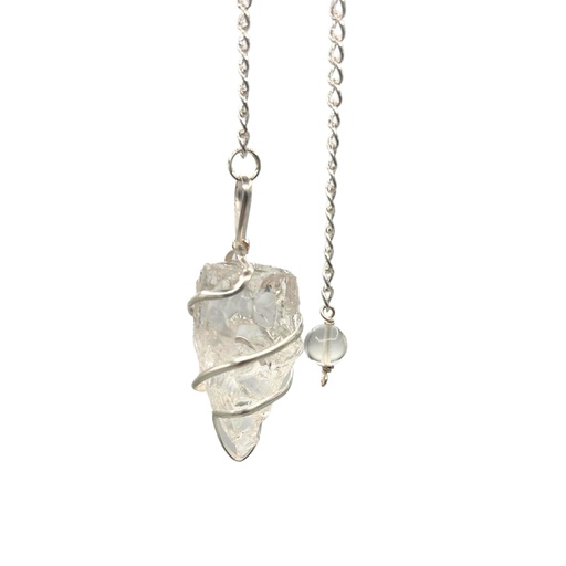 [SpecMP-54] Raw Gemstone Pendulum - Rock Quartz