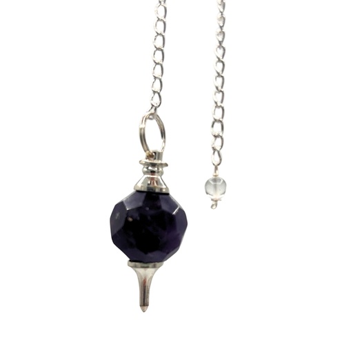 [SpecMP-59] Facted Gemstone Pendulum - Amethyst
