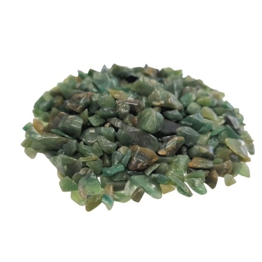 [NMGC-12] Green Avenurine Gemstone Chips Bulk - 1KG