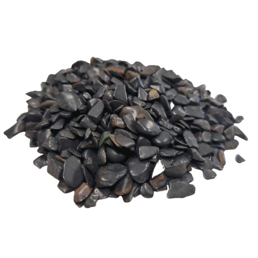 [NMGC-16] Black Tourmaline Gemstone Chips Bulk - 1KG