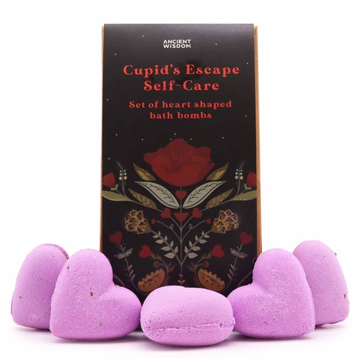 [HBBS-01] Set de Bombas de Baño de Corazóm- Escapada de Cupido Autocuidado