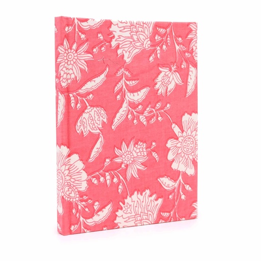 [CBN-07] Cuadernos encuadernados en algodón 20x15cm - 96 páginas - Floral rosa