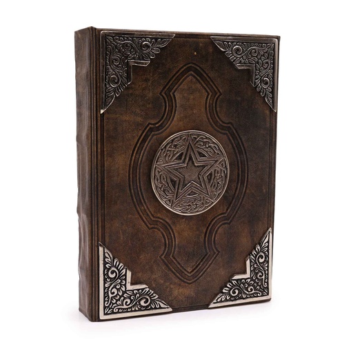 [LBN-39] Libro Marrón - Decoracion del Pentágono de zinc con bordes de cubierta