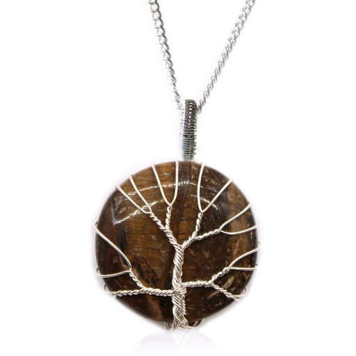 [IGJ-02] Collar Árbol de la Vida - Ojo de Tigre