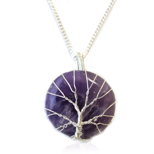 [IGJ-03] Collar Árbol de la Vida - Amatista