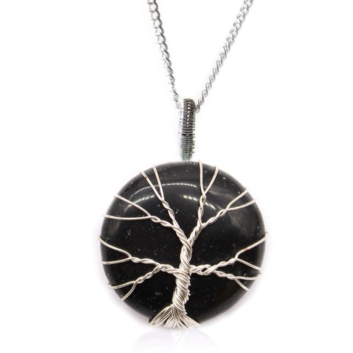 [IGJ-04] Collar Árbol de la Vida - Ónix Negro