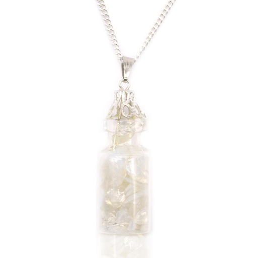 [IGJ-20] Collar de Piedras Preciosas Embotelladas - Opalita