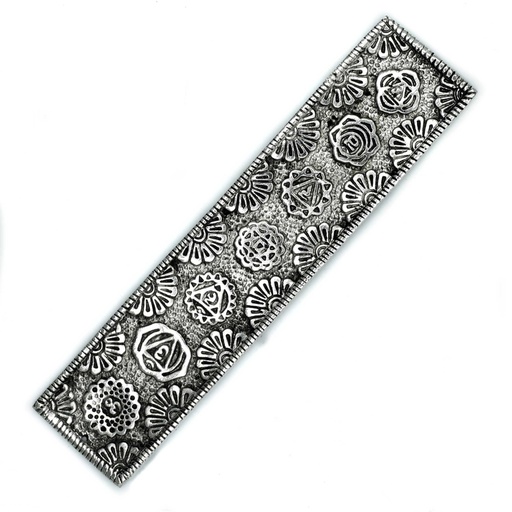 [PAIH-11] Portaincienso Largo Chakra Aluminio Pulido 23cm