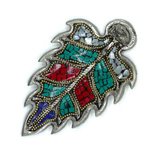 [TDIH-01] Porta-incienso Tibetano Hoja de Buda