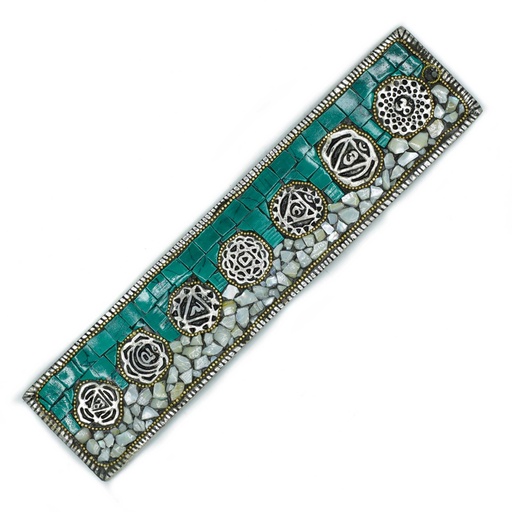 [TDIH-04] PortaIncienso Decoración Tibetana Siete Chakras
