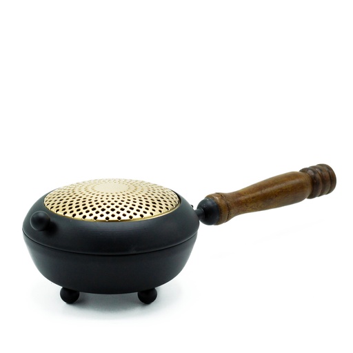 [BIB-16] Incensario Grande de Hierro - Detalle Oro
