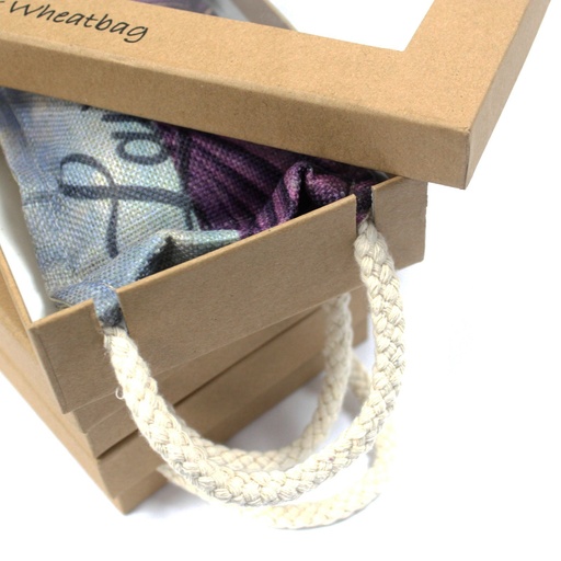 [AWHBL-03] Bolsa de trigo en caja de regalo - mariposa y rosas