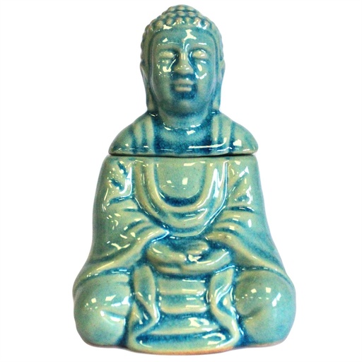 [OBBB-04] Quemador aceite Buda sentado - azul