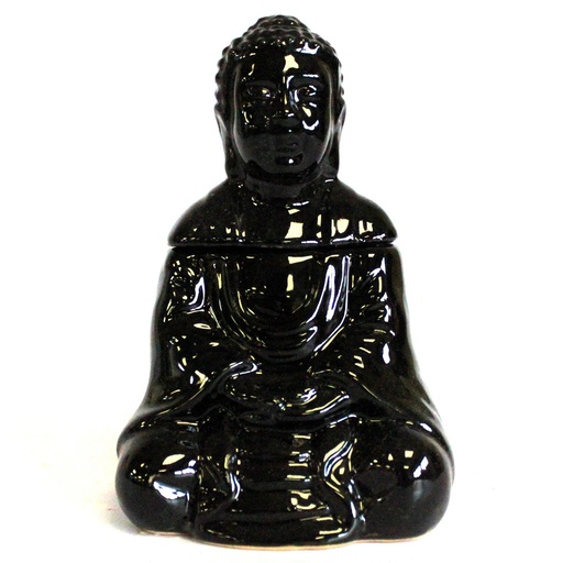 [OBBB-06] Quemador aceite Buda sentado - negro