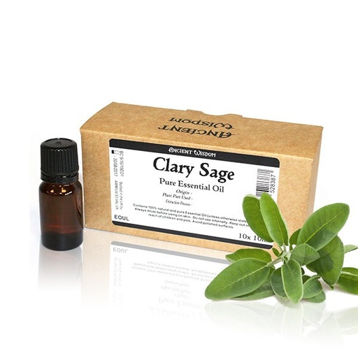 [EOUL-07] 10ml Aceite esencial sin etiqueta sabia clara