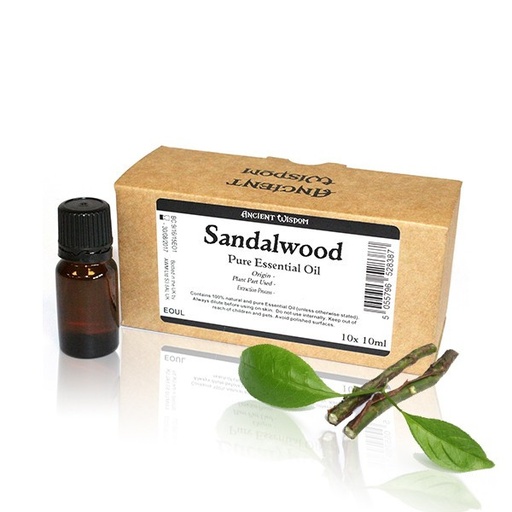 [EOUL-09] 10ml Aceite esencial sin etiqueta sándalo Amayris