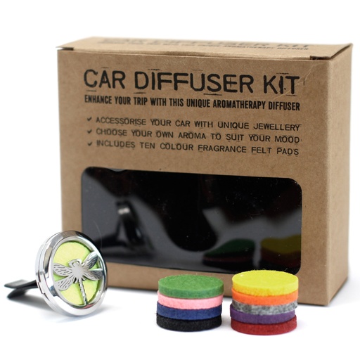 [AromaC-04] Kit difusor para coche - Libélula - 30mm