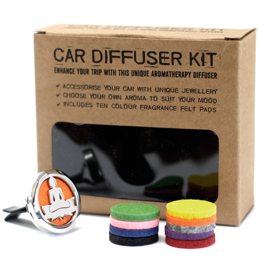 [AromaC-07] Kit difusor para coche - Buda de loto - 30mm