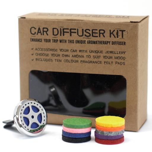 [AromaC-08] Kit difusor para coche - Rueda de auto - 30mm