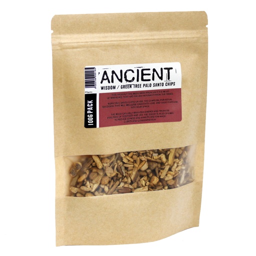[PSanto-06] 100g Trozos de árbol verde de palo santo
