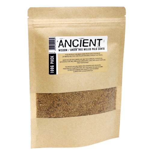 [PSanto-09] 100g Arbol verde molido de palo santo