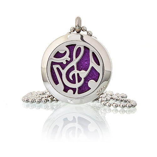 [AromaJ-03] Collar difusor de aromaterapia 25mm - Nota musical