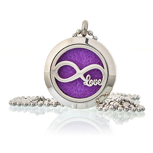 [AromaJ-05] Collar difusor de aromaterapia 25mm - Amor infinito
