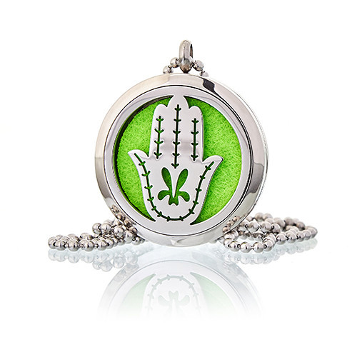[AromaJ-10] Collar difusor de aromaterapia 30mm - Mano de Fatima