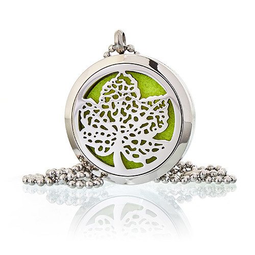[AromaJ-11] Collar difusor de aromaterapia 30mm - Hoja