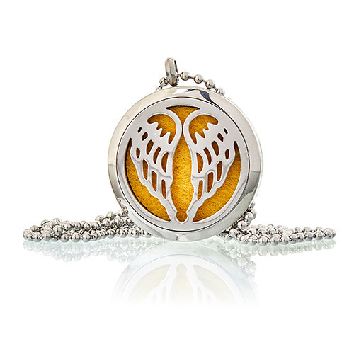 [AromaJ-12] Collar difusor de aromaterapia 30mm - Alas de angel