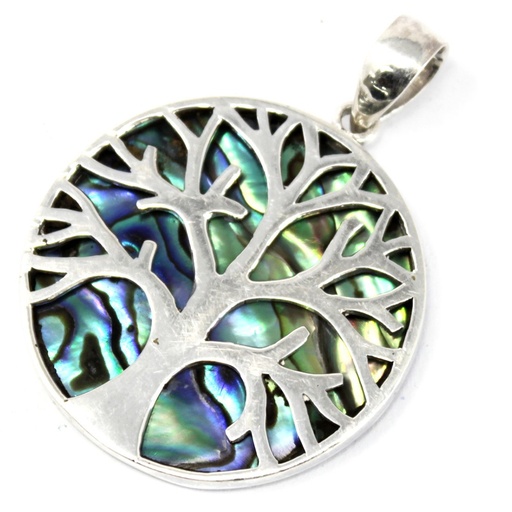 [TOLSP-02] Colgante de Plata Árbol de la Vida 30mm - Abulón