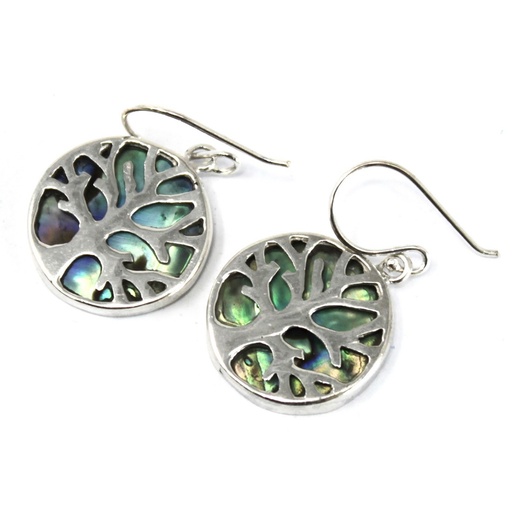 [TOLSP-08] Pendientes de Plata Árbol de la Vida 15mm - Abulón