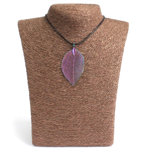 [POT-09C] Collar - Hoja de valor - Multicolor
